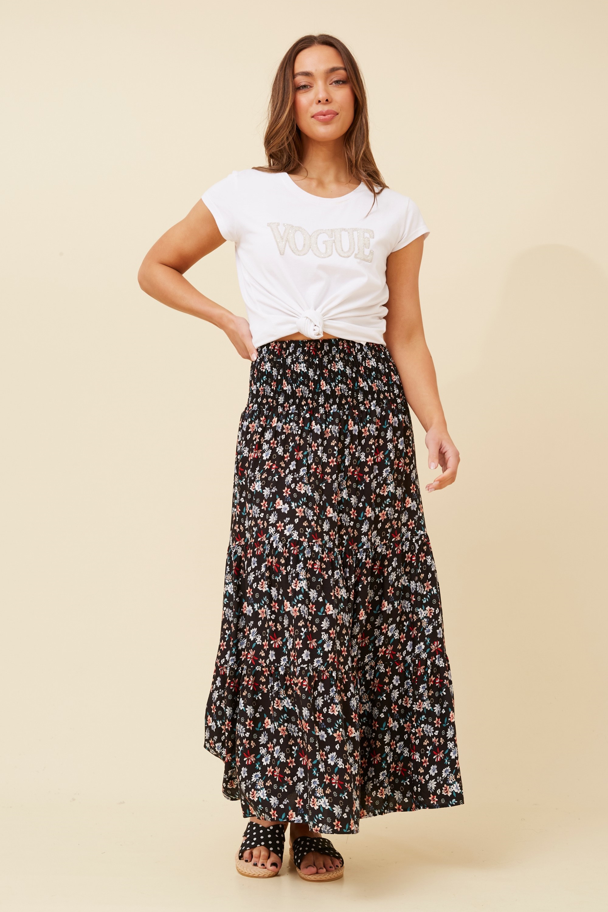 BETTINA FLORAL MAXI SKIRT