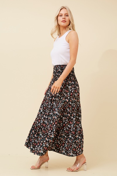 BETTINA FLORAL MAXI SKIRT