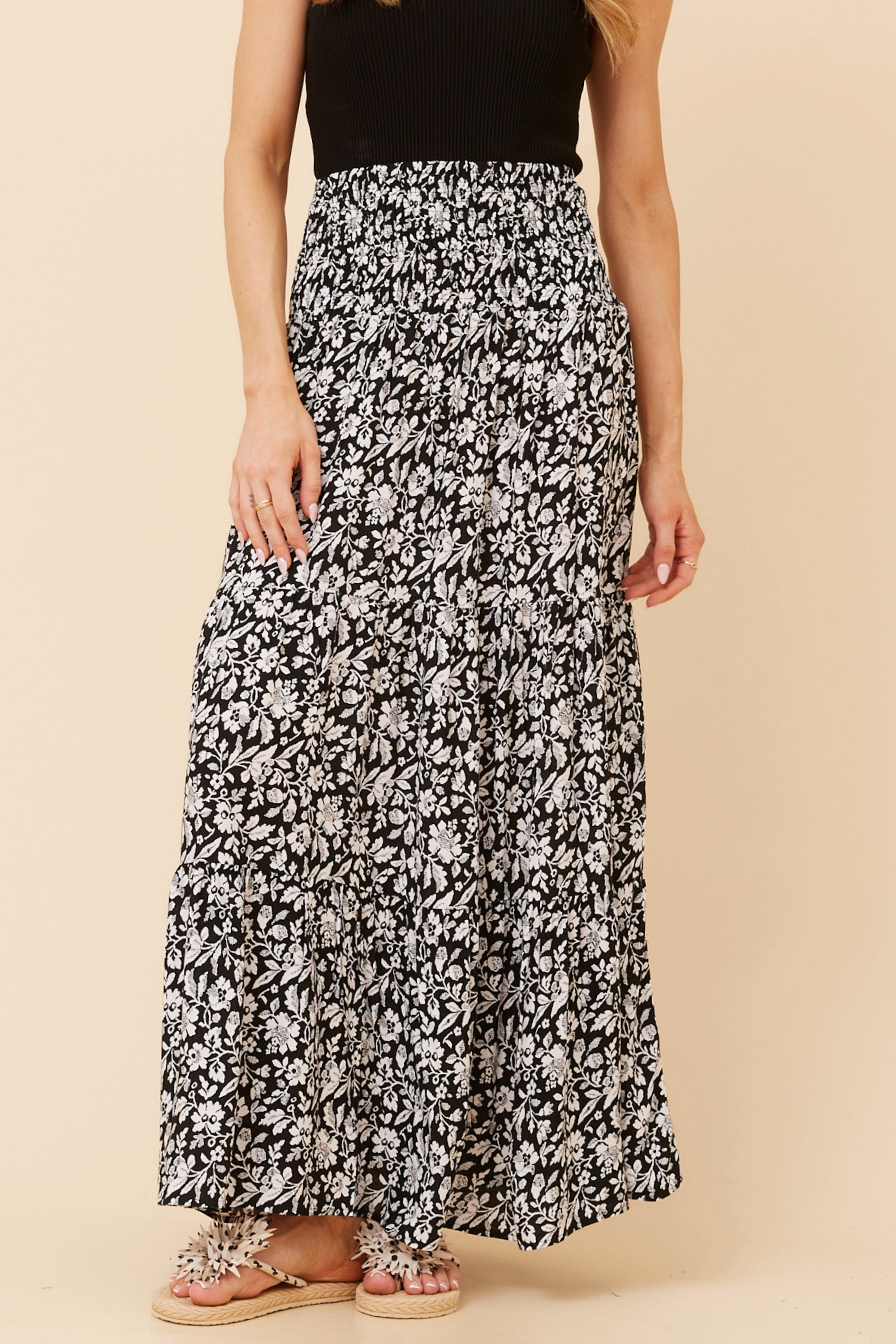BETTINA FLORAL MAXI SKIRT