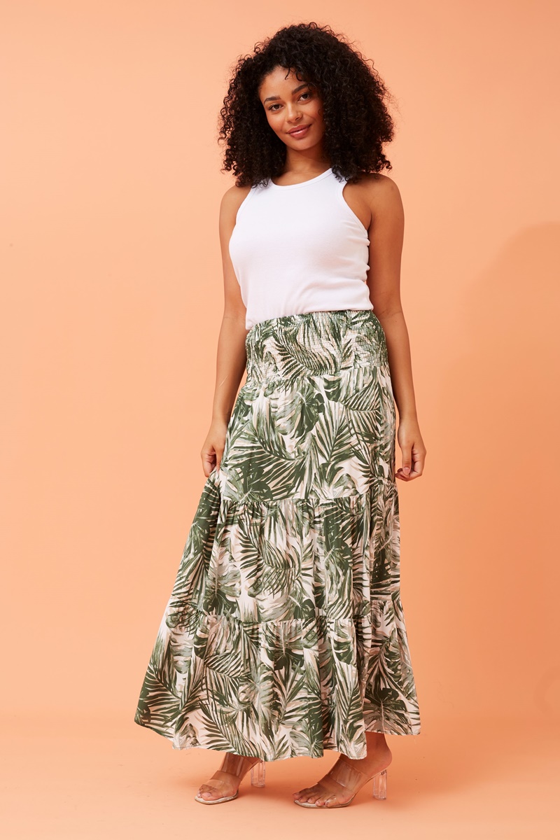 Leaf on sale maxi skirt