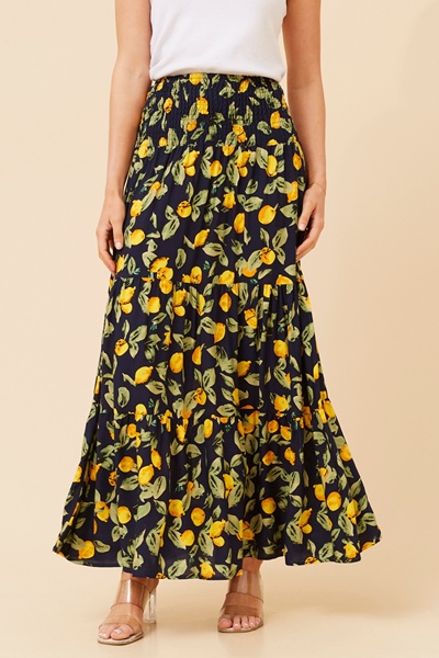 BETTINA LEMON PRINT SKIRT