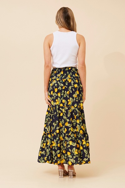 BETTINA LEMON PRINT SKIRT