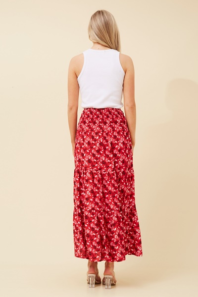 BETTINA SHIRRED WAIST MAXI SKIRT