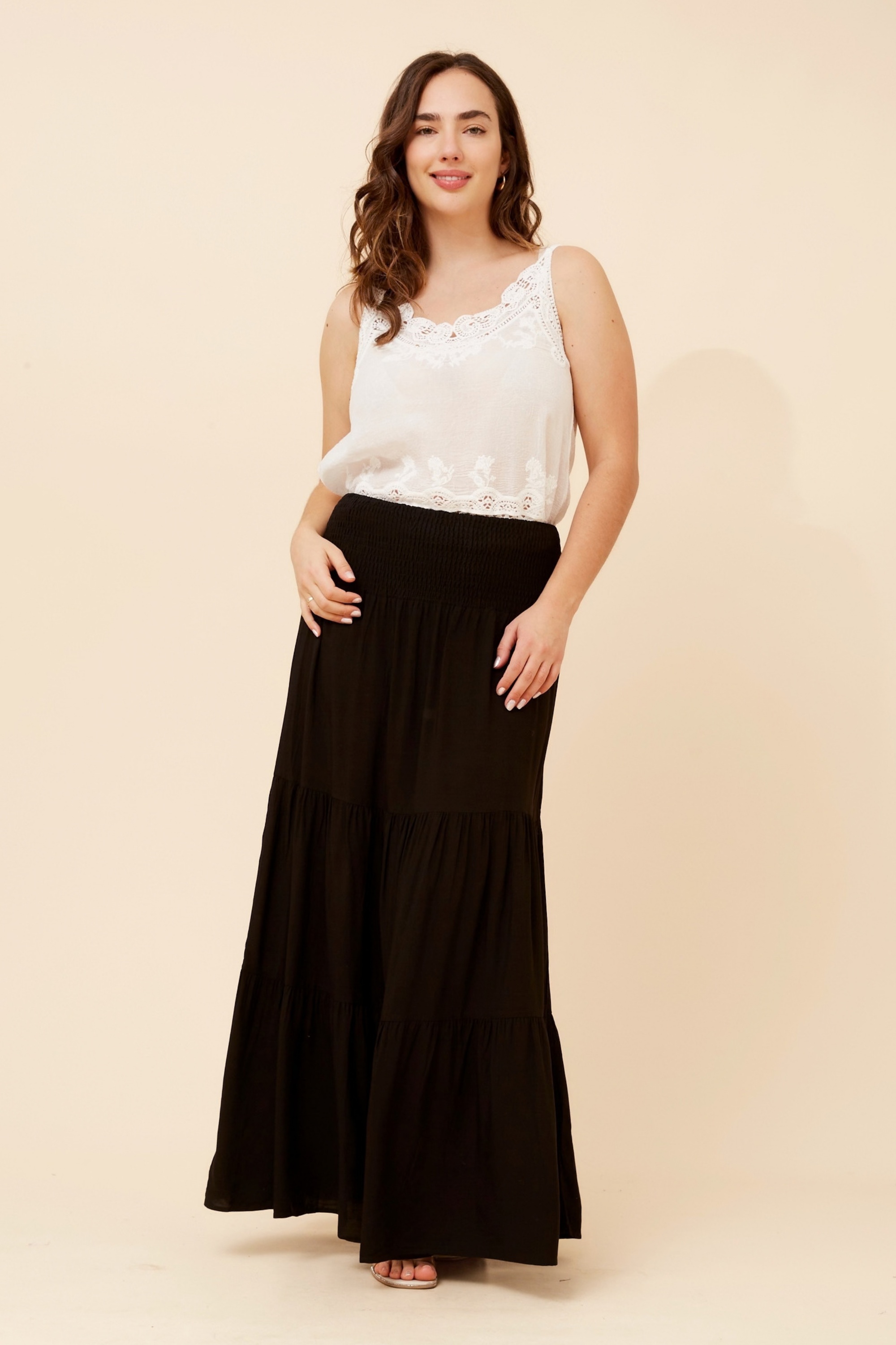 BETTINA SOLID MAXI SKIRT