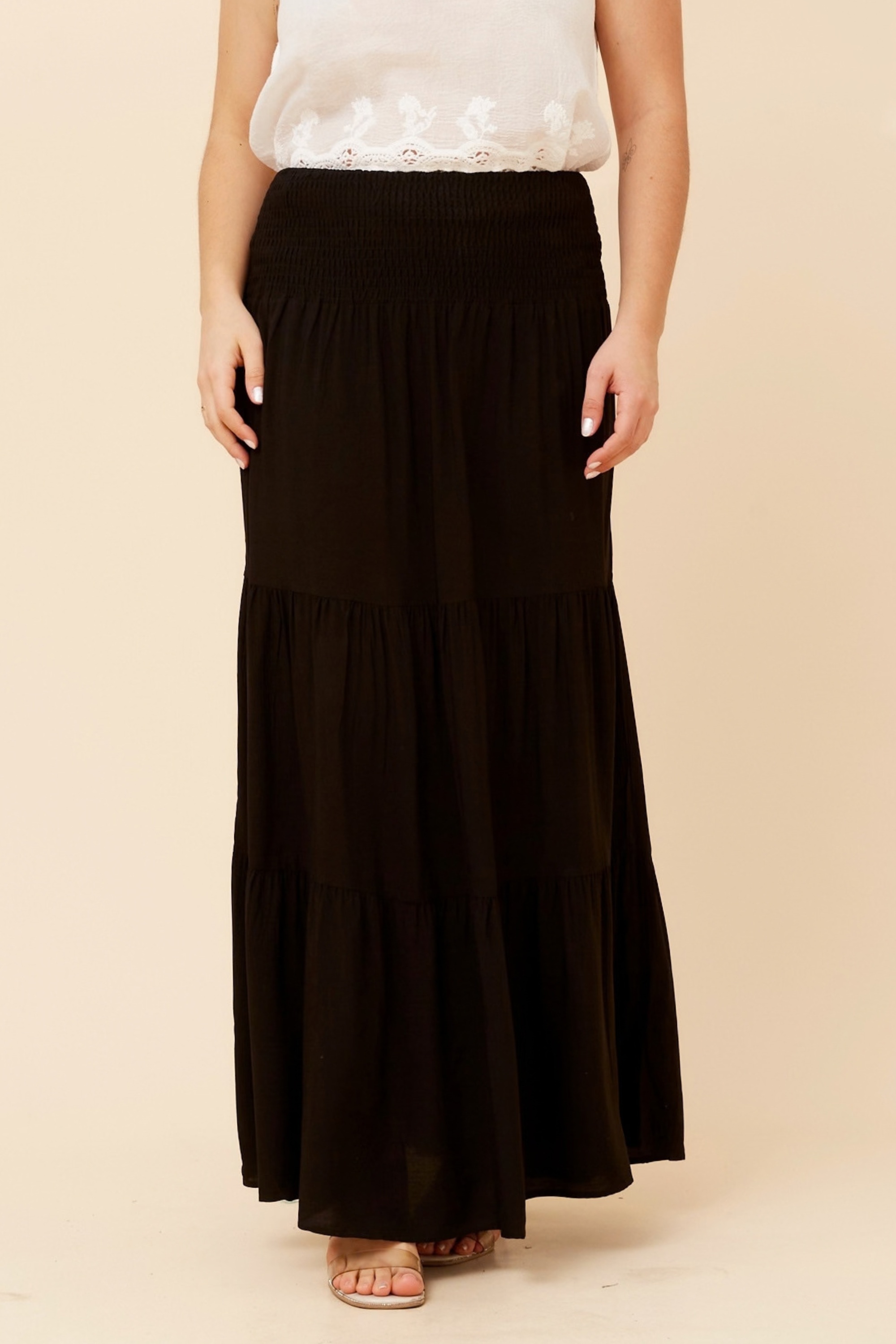 BETTINA SOLID MAXI SKIRT