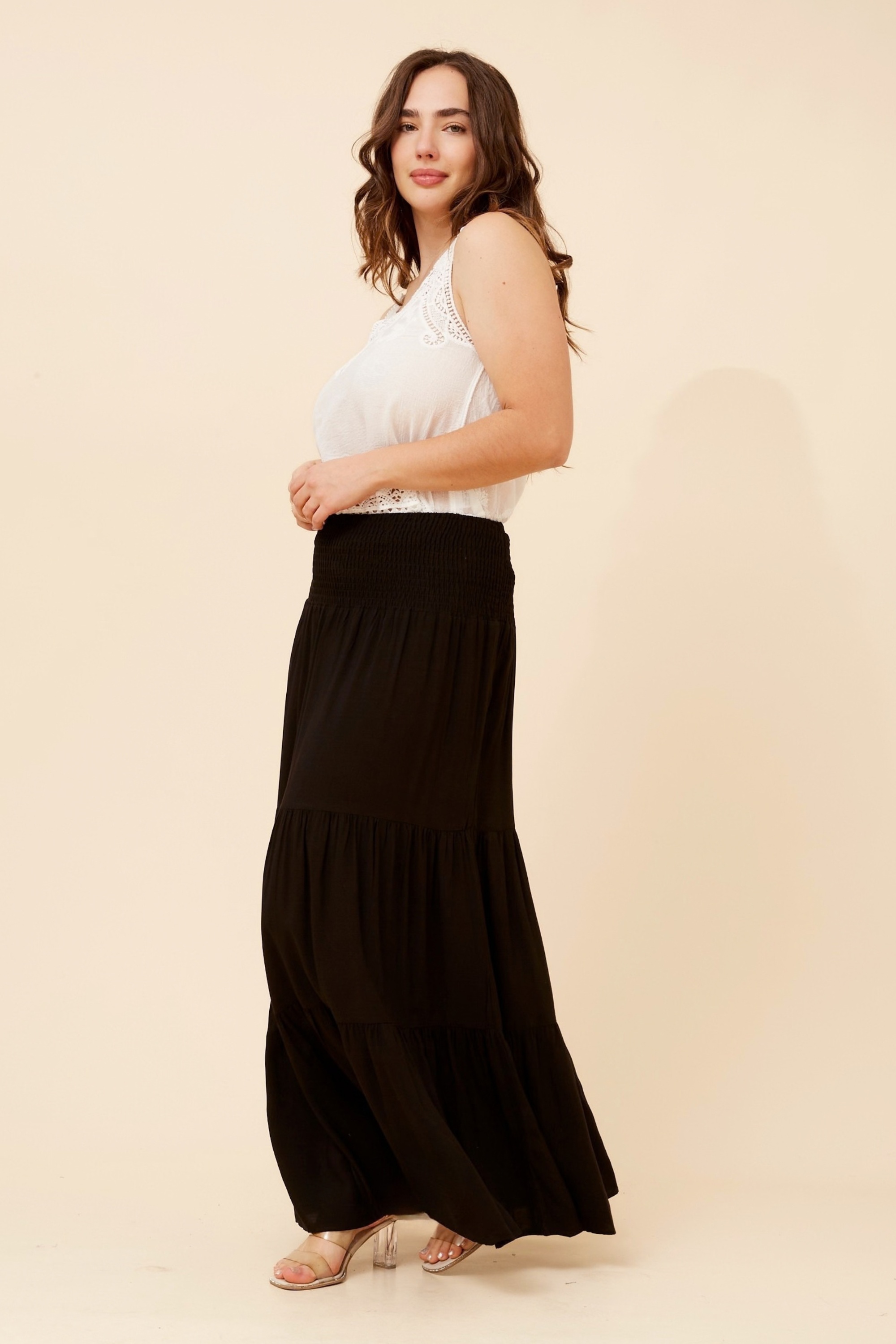 BETTINA SOLID MAXI SKIRT