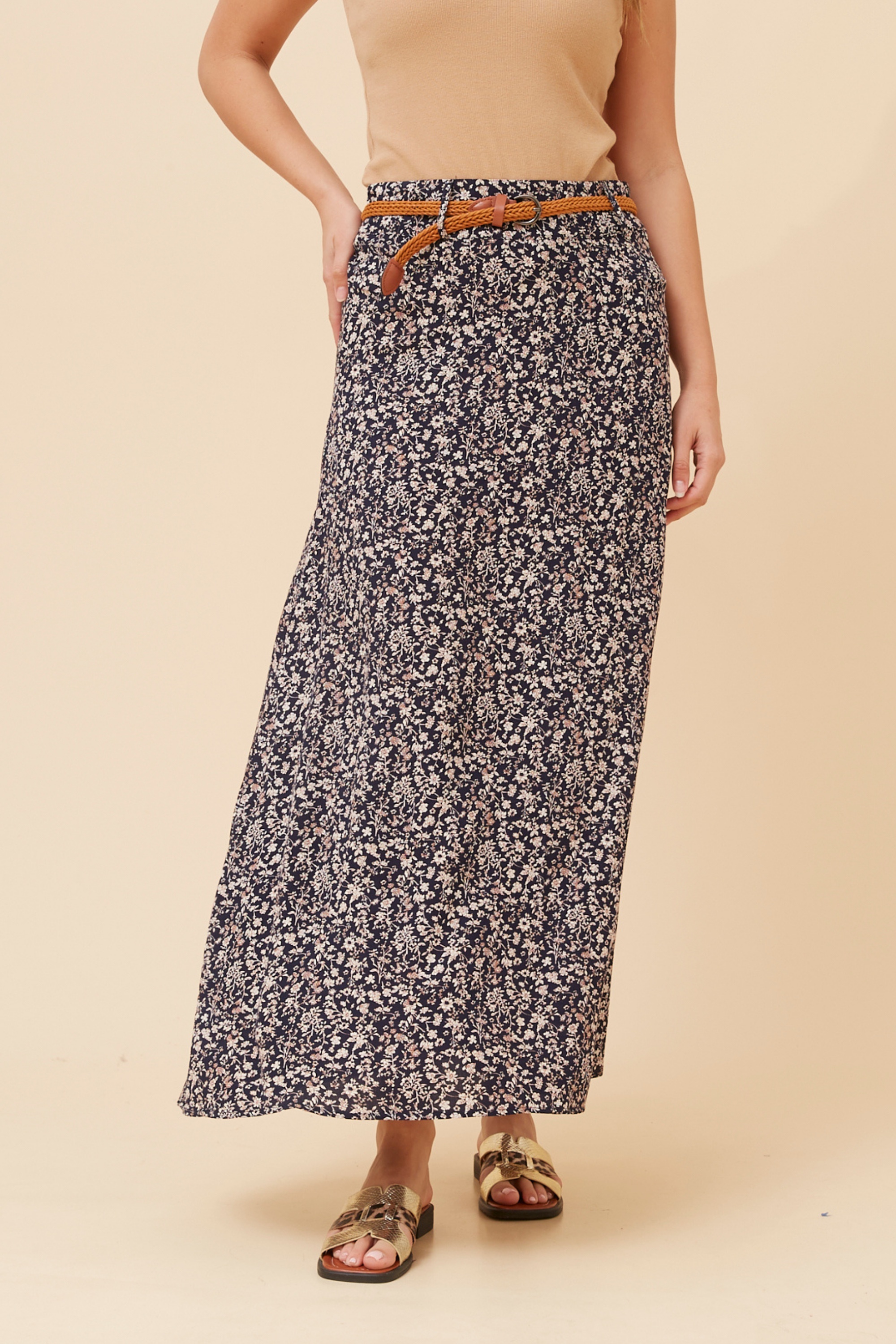 BETTY DITSY PRINT MAXI SKIRT