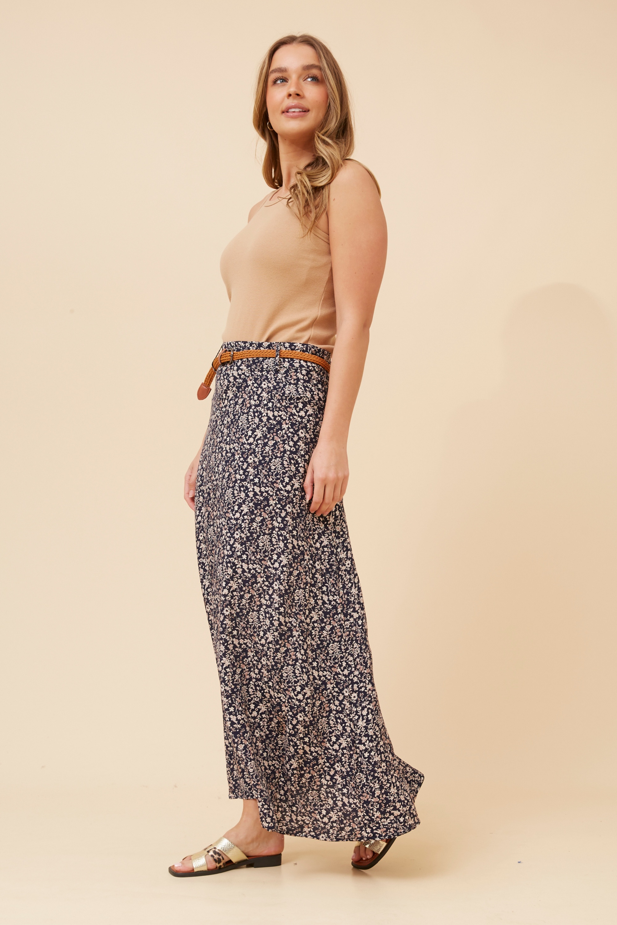 BETTY DITSY PRINT MAXI SKIRT