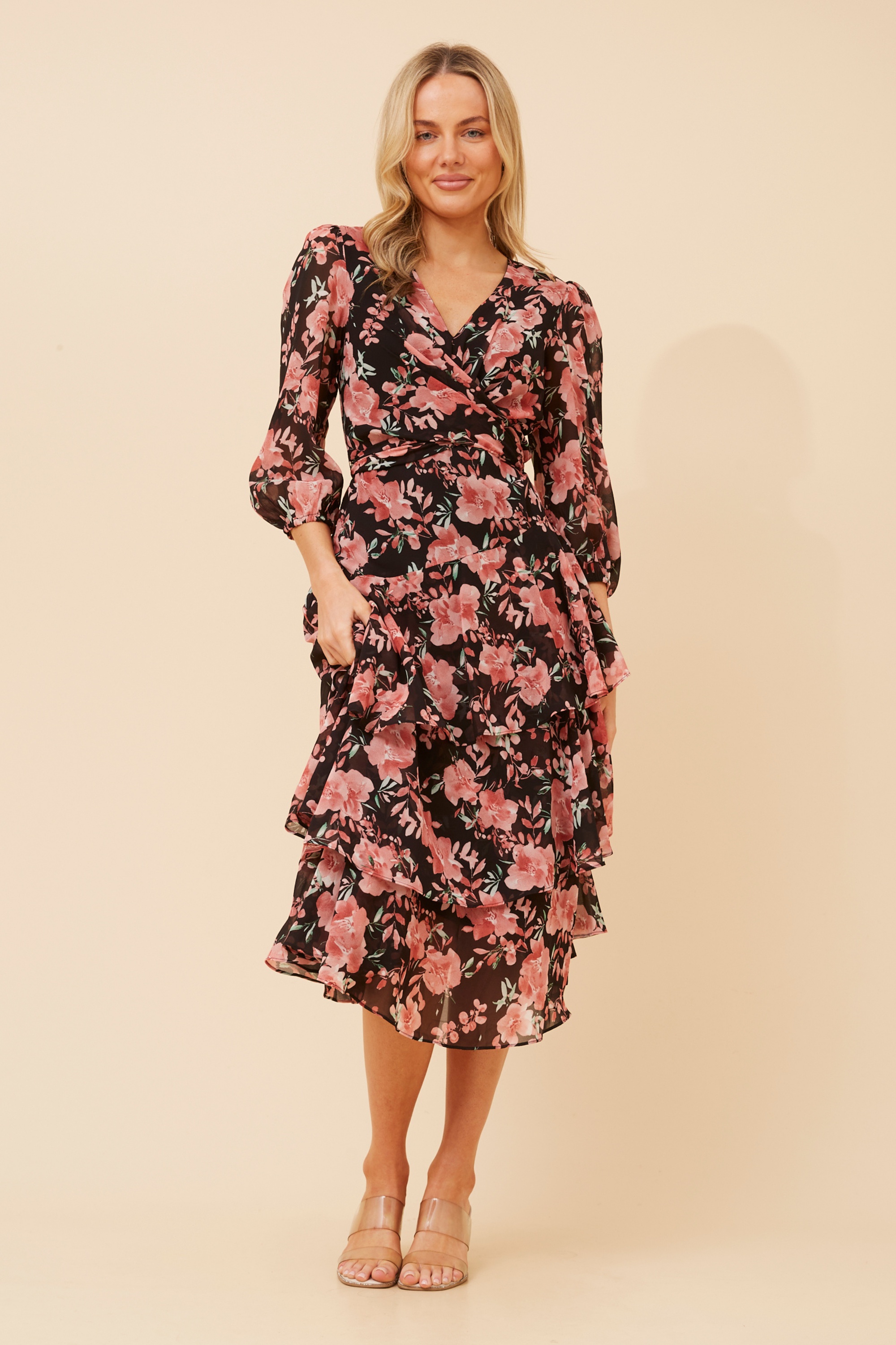 BIBIANA FLORAL MIDI DRESS