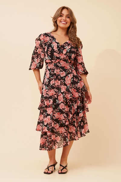 BIBIANA FLORAL MIDI DRESS