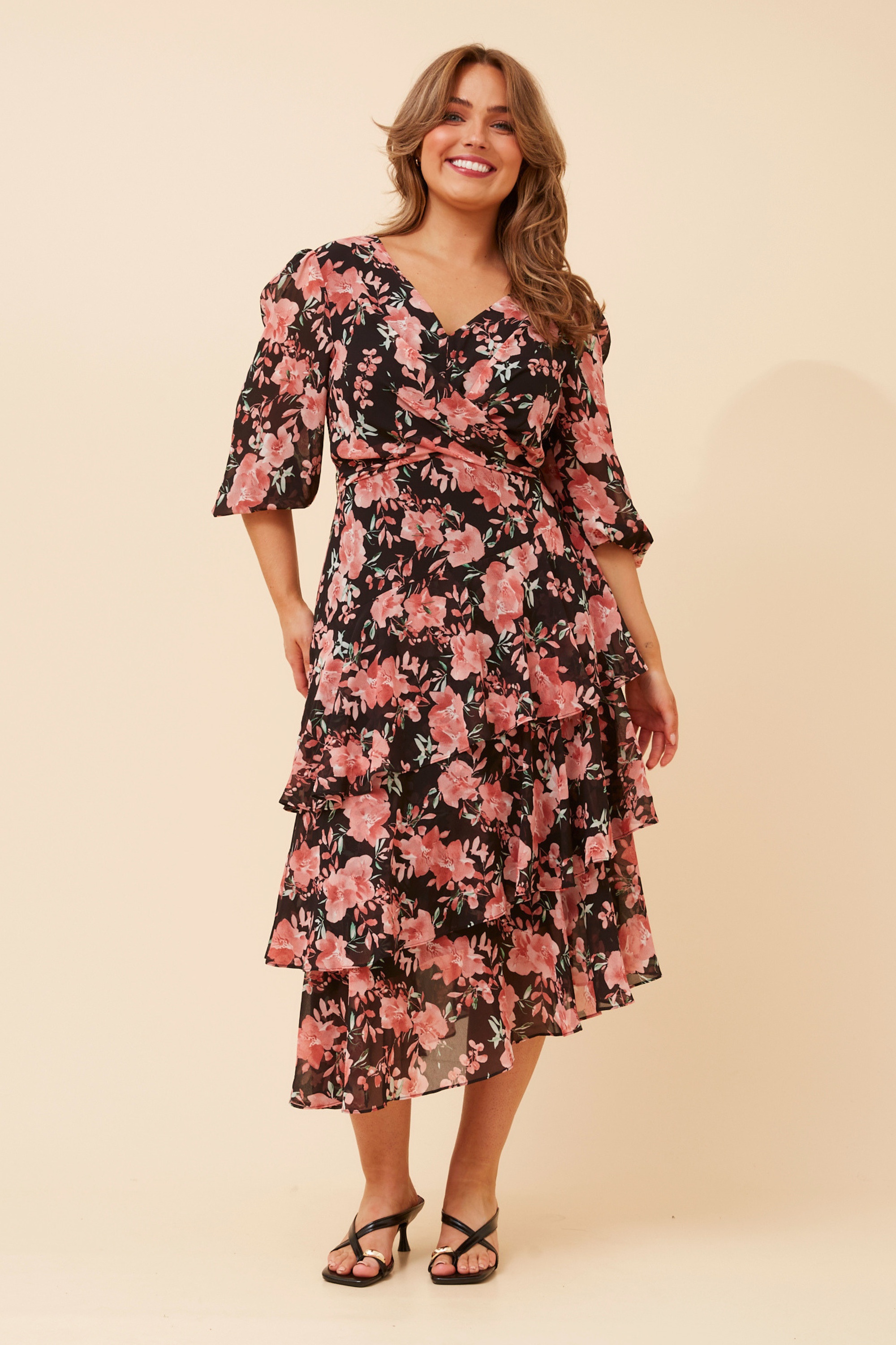 BIBIANA FLORAL MIDI DRESS