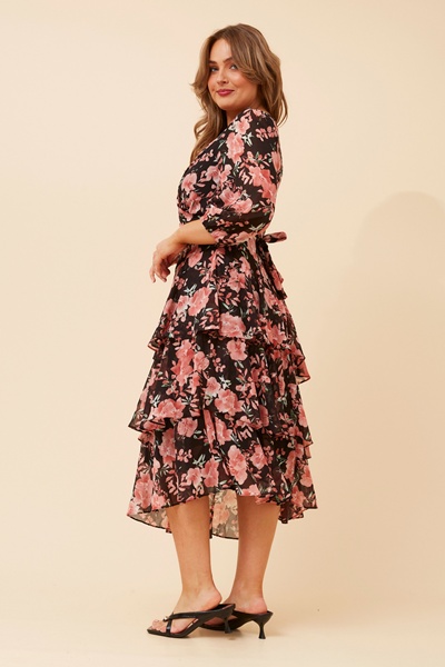 BIBIANA FLORAL MIDI DRESS