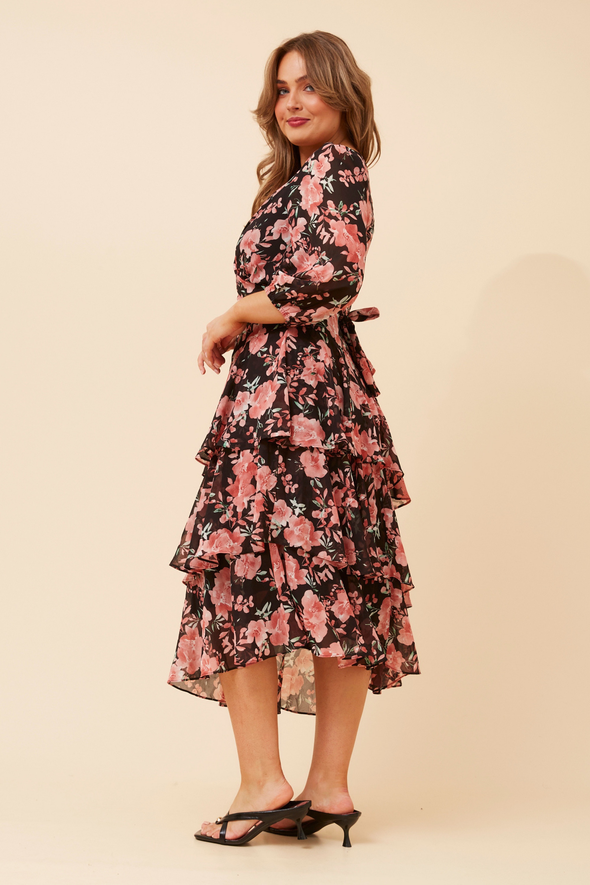 BIBIANA FLORAL MIDI DRESS