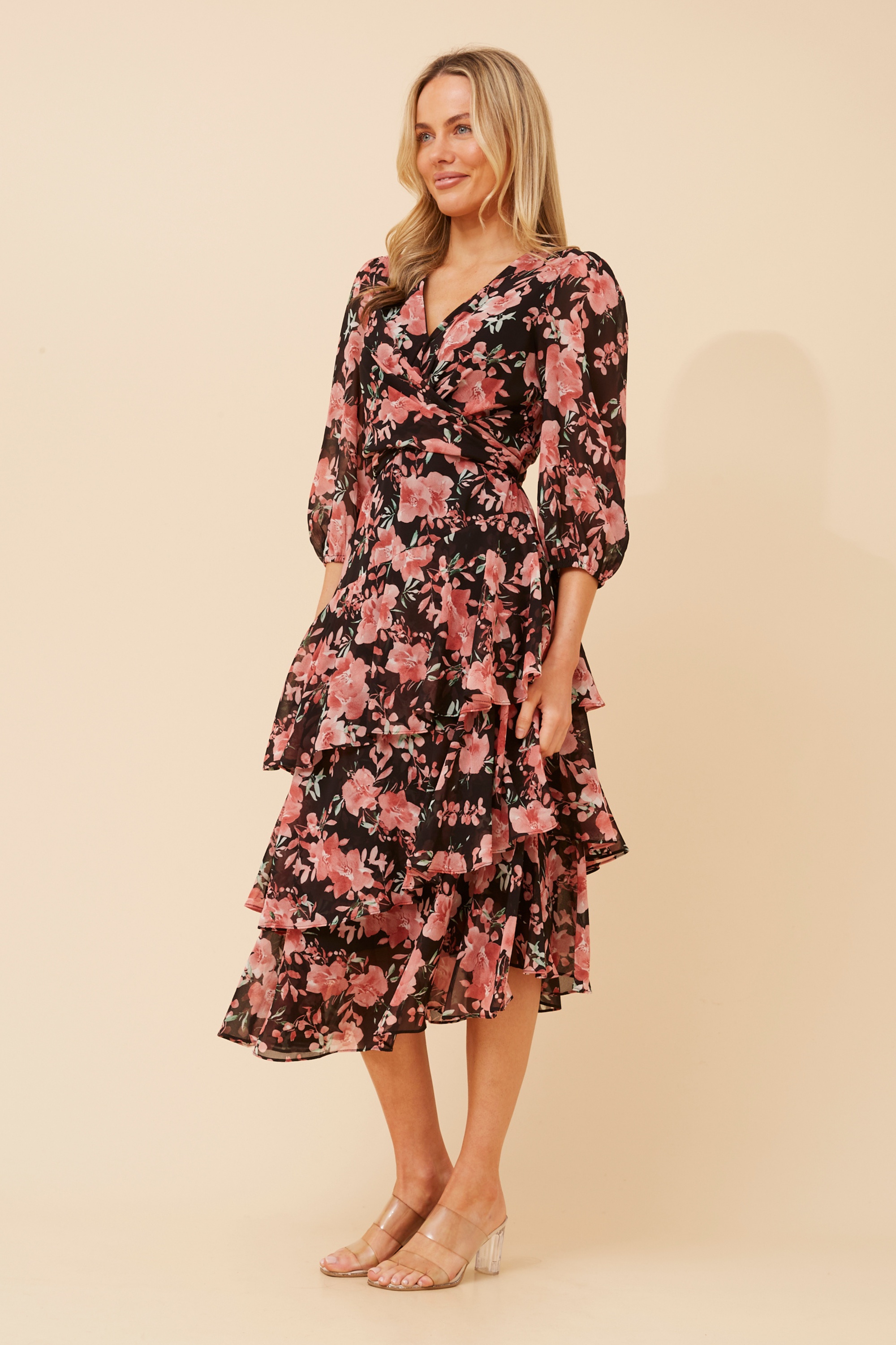 BIBIANA FLORAL MIDI DRESS