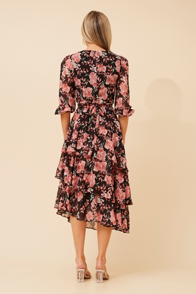 BIBIANA FLORAL MIDI DRESS