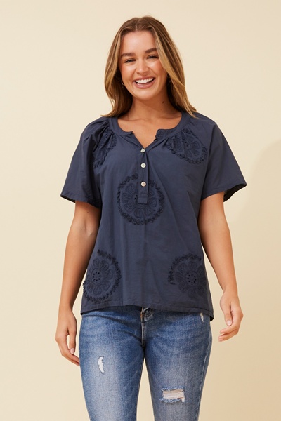 BIDDY EMBROIDERED TOP