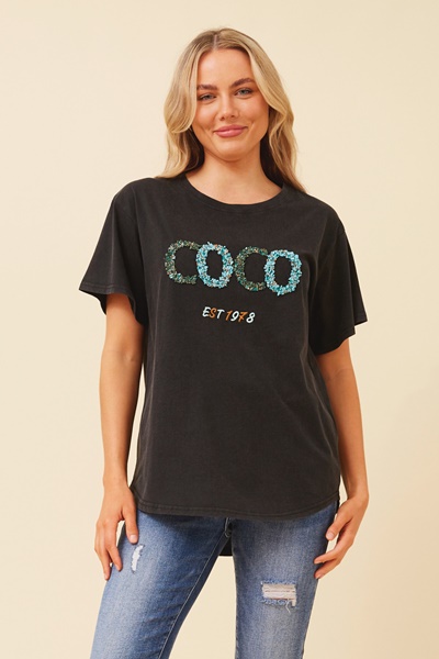 BINDI EMBELLISHED TEE