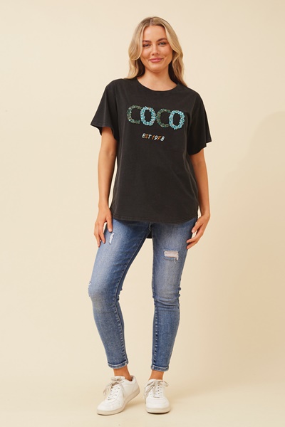 BINDI EMBELLISHED TEE