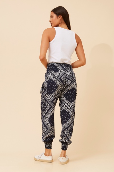 BOHO PRINT HAREM PANTS
