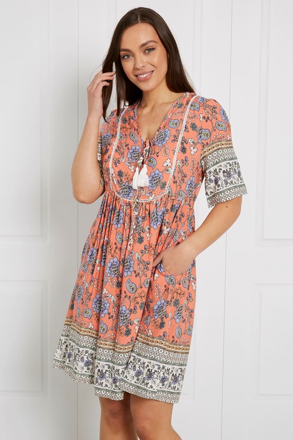 BOHO SMOCK DRESS BOHO SMOCK DRESS