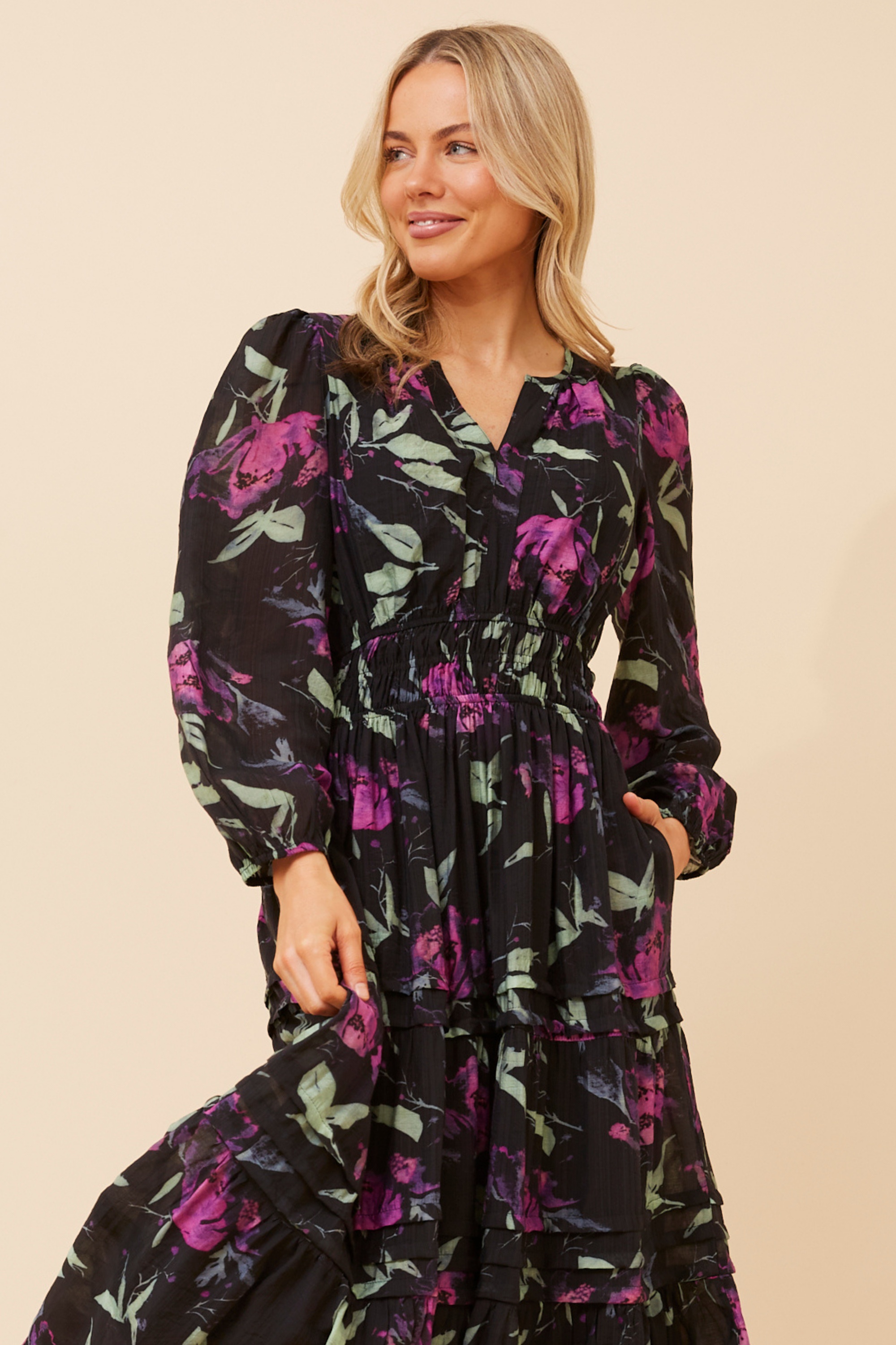 BONINA FLORAL MAXI DRESS