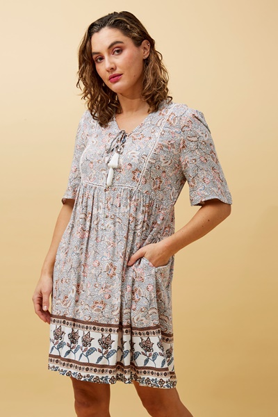 smock dress boho