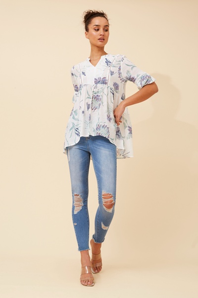 BRANDI FLORAL LACE TOP