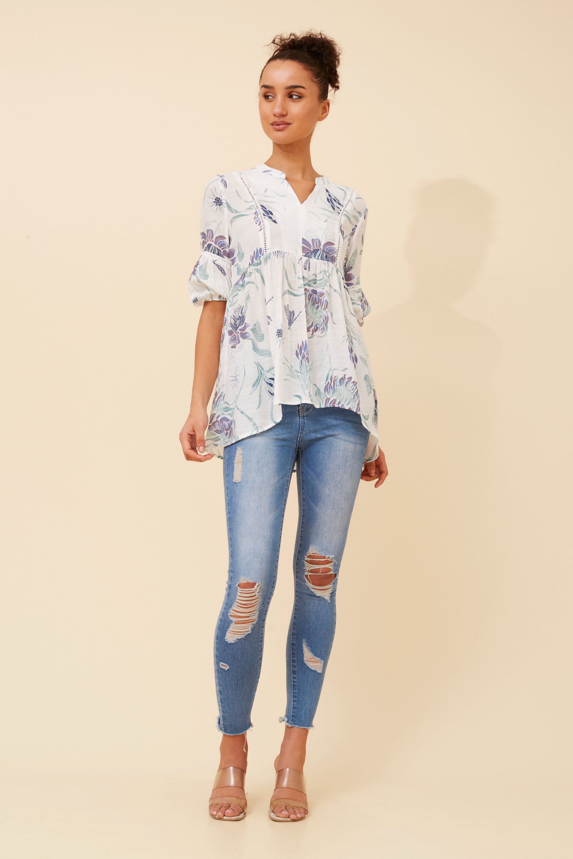 BRANDI FLORAL LACE TOP