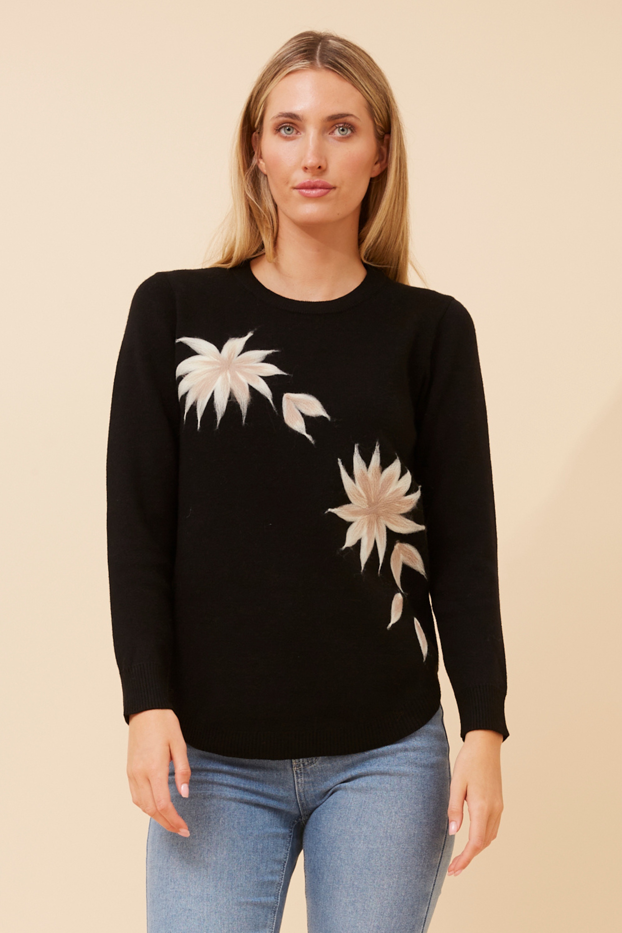BRAY EMBRODERED KNIT PULLOVER