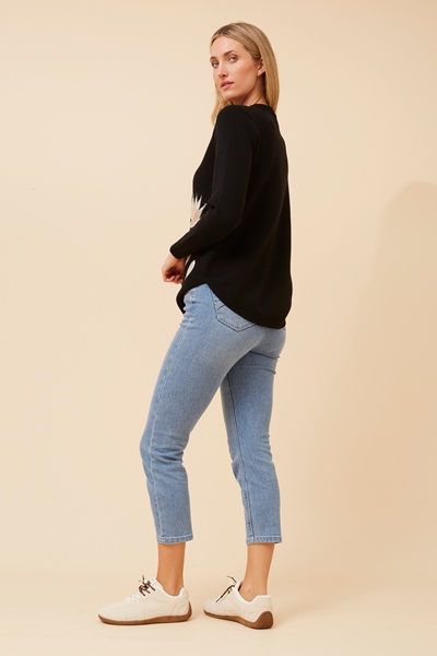 BRAY EMBRODERED KNIT PULLOVER