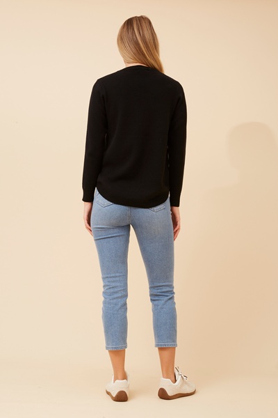 BRAY EMBRODERED KNIT PULLOVER