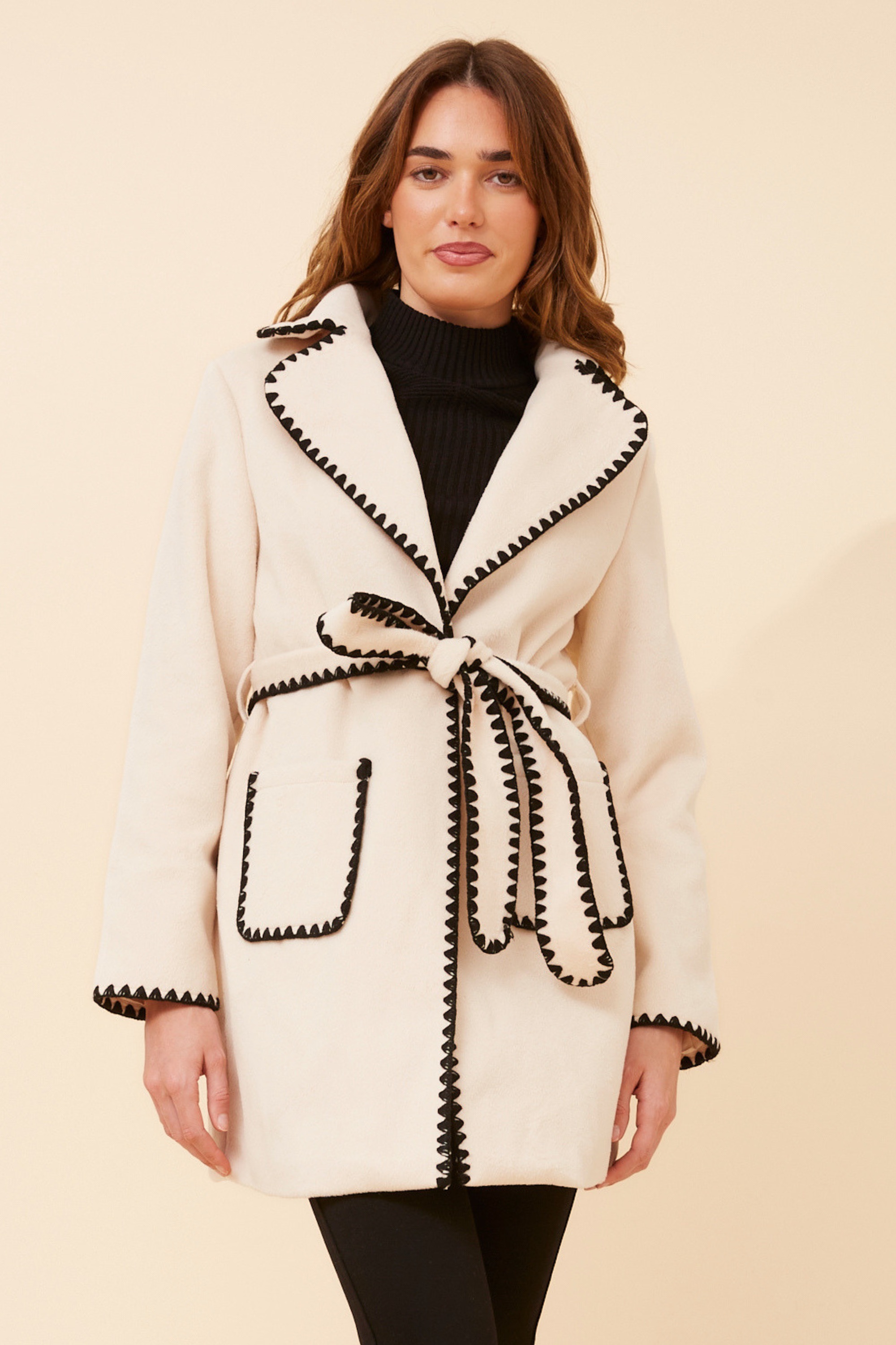 BREA BLANKET STITCHING COAT