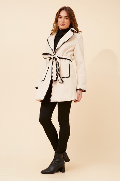 BREA BLANKET STITCHING COAT