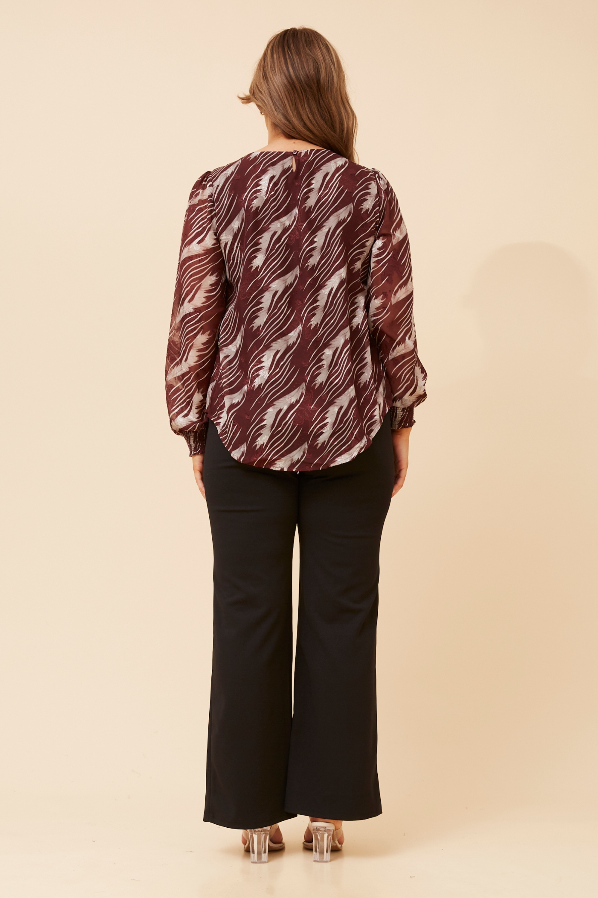 BREE ABSTRACT PRINT BLOUSE