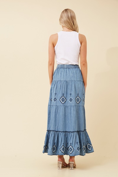 BREESHA BOHO MAXI SKIRT