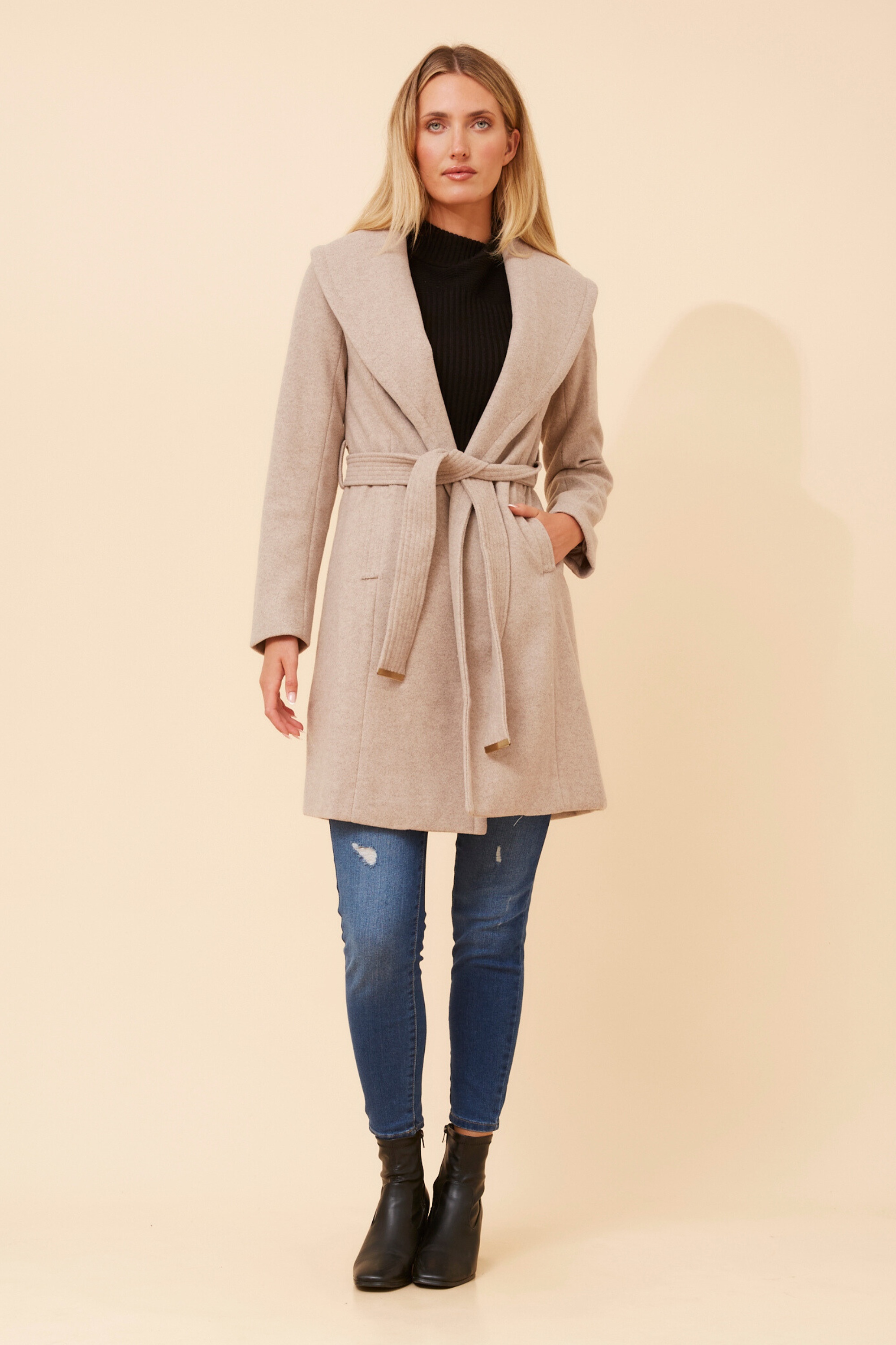 BRIDGET SHAWL COLLAR COAT