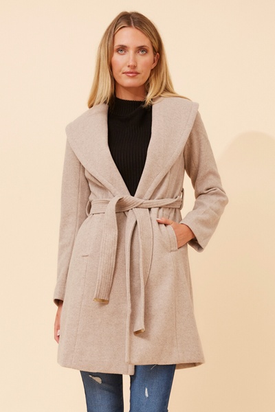BRIDGET SHAWL COLLAR COAT