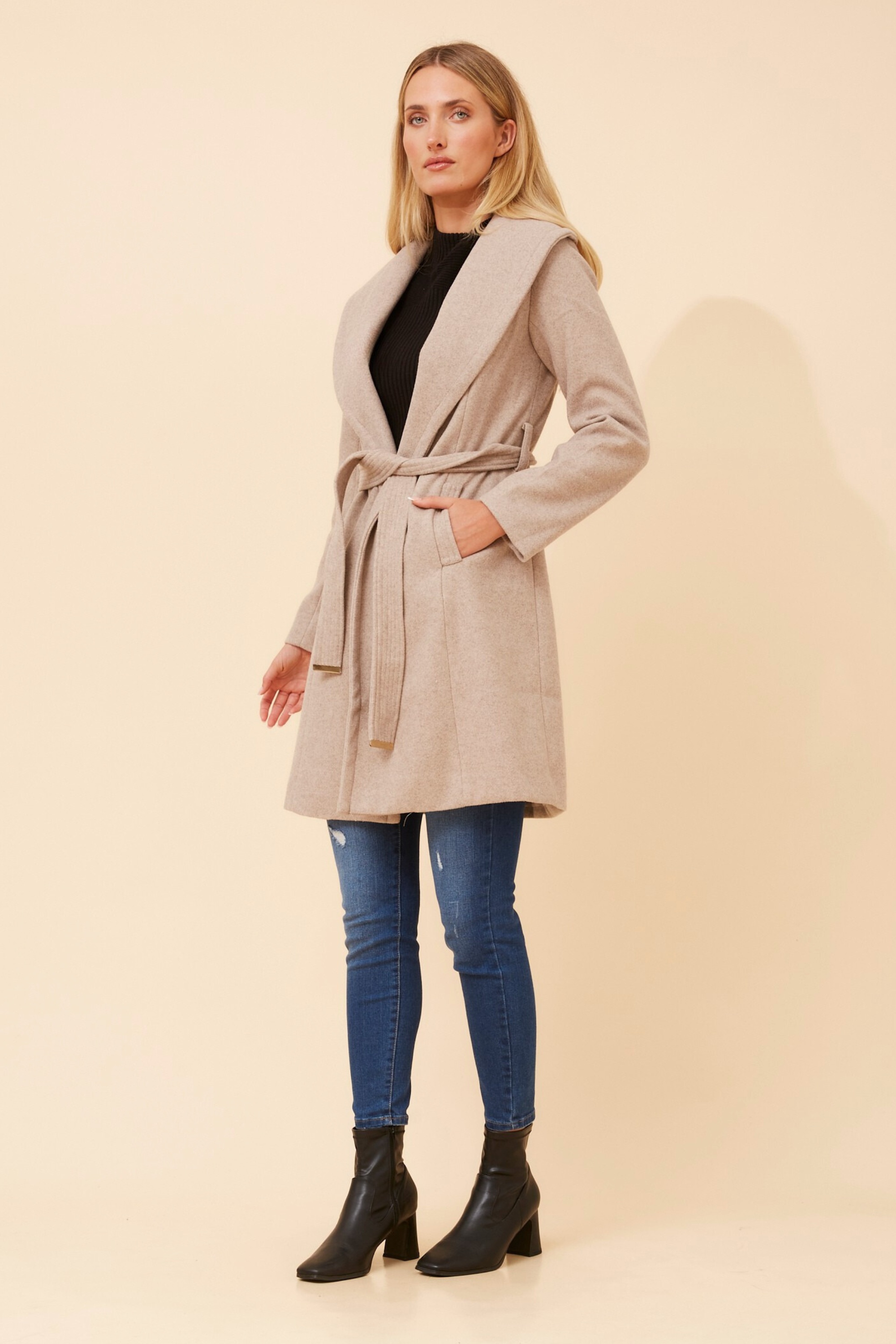 BRIDGET SHAWL COLLAR COAT