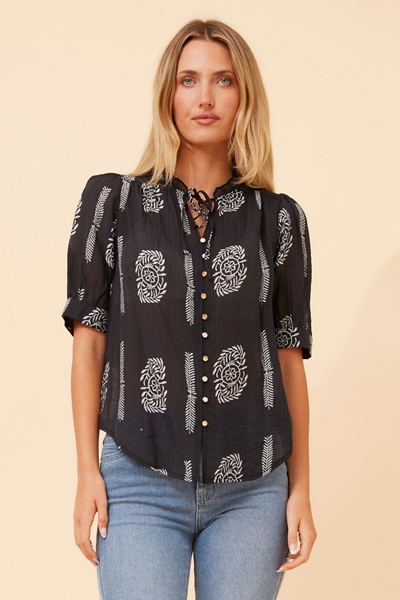 BRINLEY ABSTRACT PRINT TOP