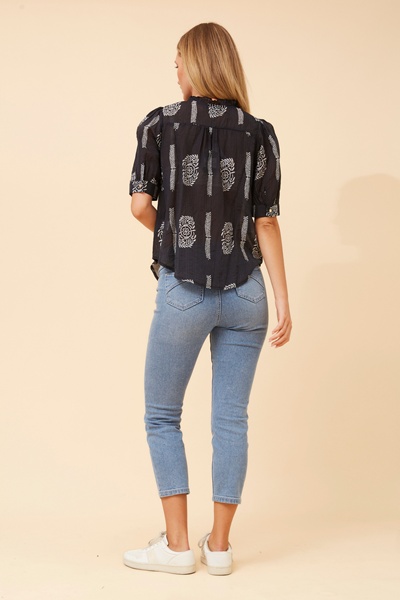 BRINLEY ABSTRACT PRINT TOP
