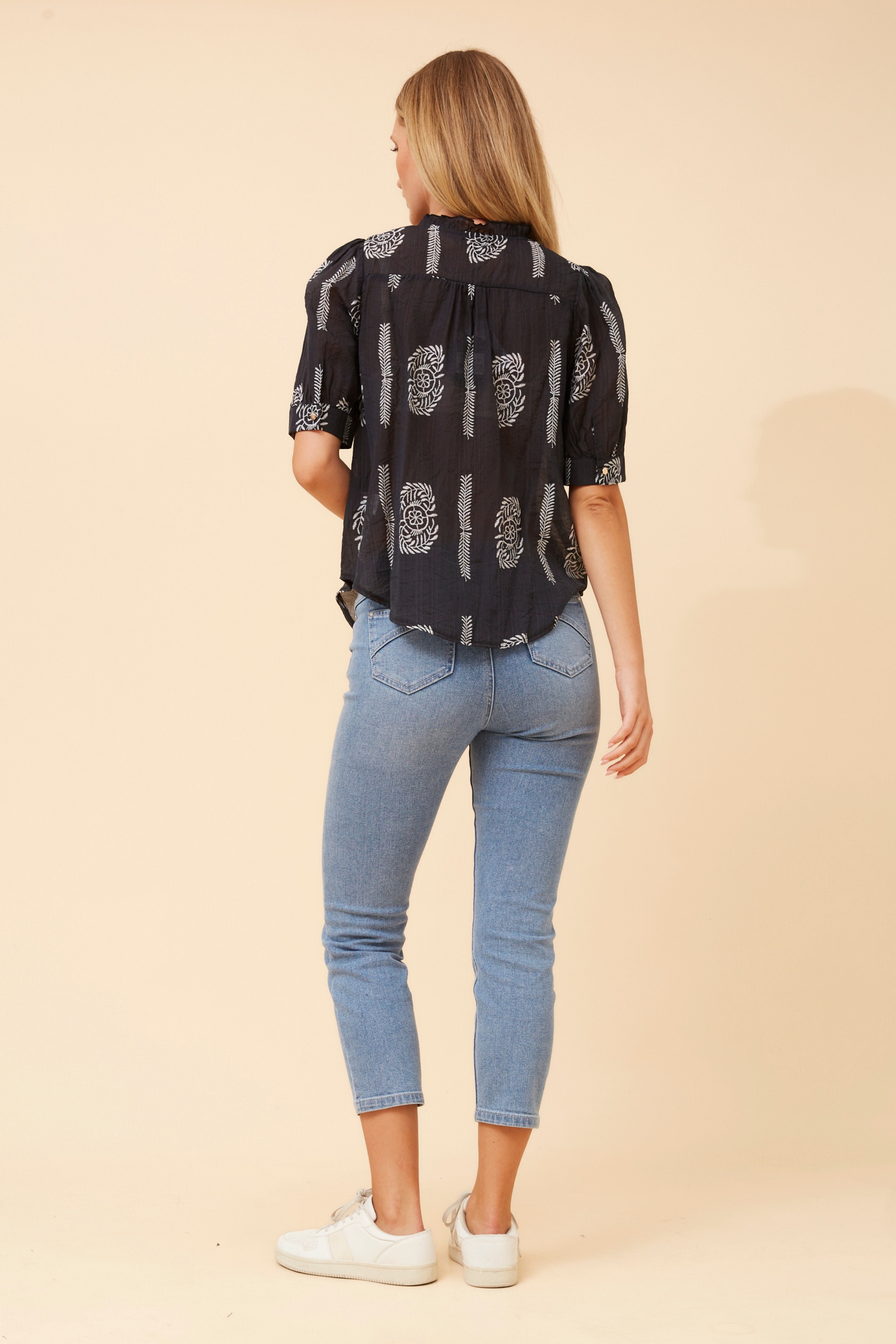 BRINLEY ABSTRACT PRINT TOP