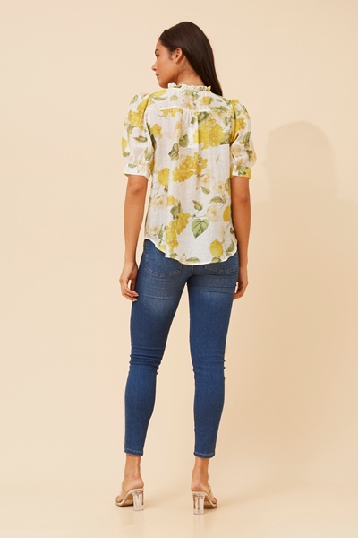 BRINLEY FRUIT PRINT TOP