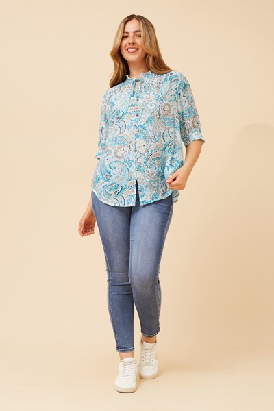 BRINLEY PAISLEY PRINT SHIRT