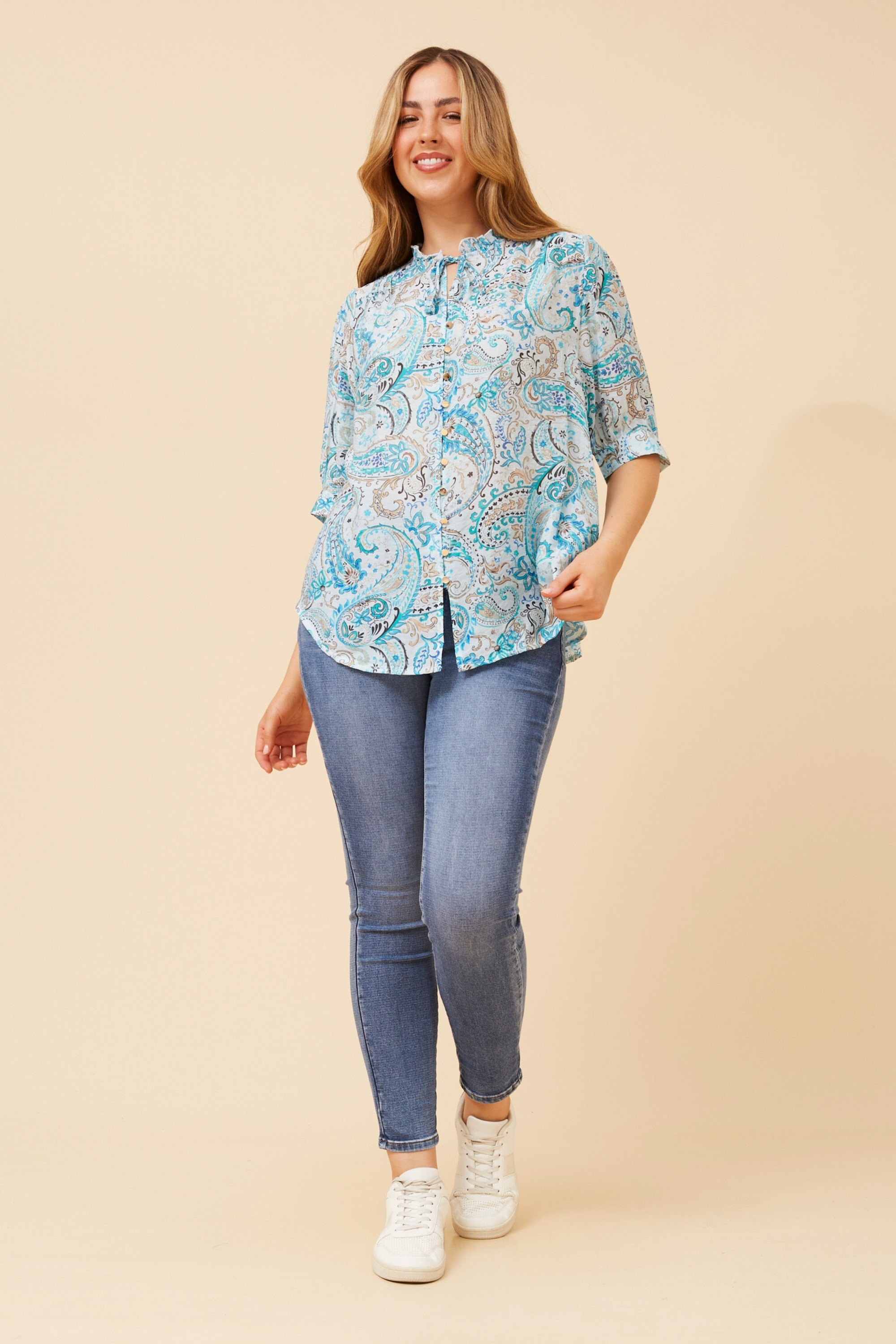 BRINLEY PAISLEY PRINT SHIRT
