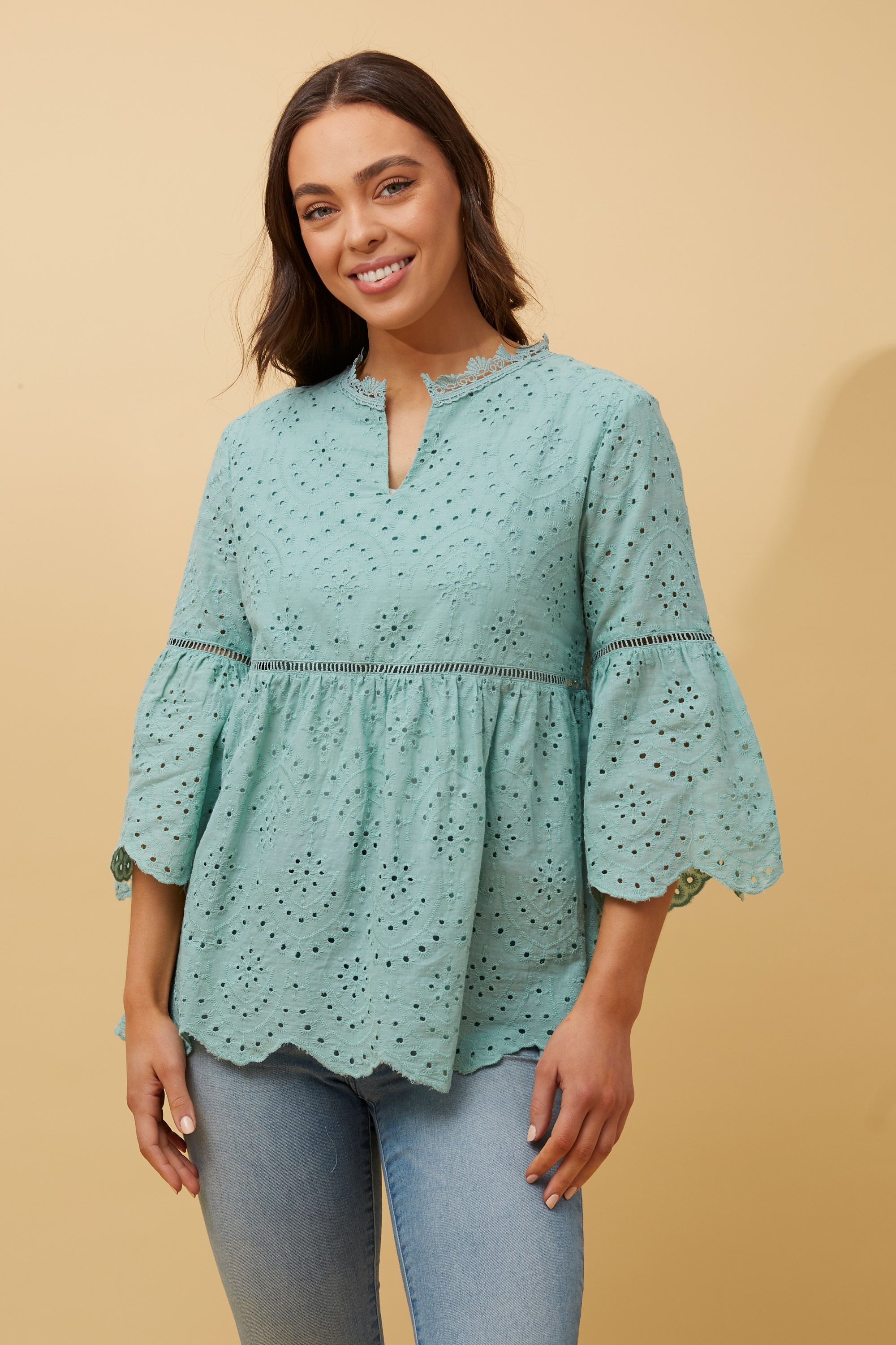 Broderie anglaise top | Buy Online Femme Connection
