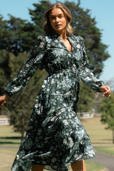 BRONYA FLORAL MAXI DRESS