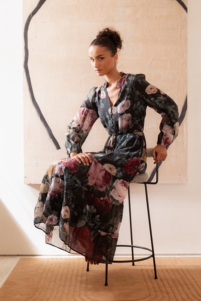 BRONYA FLORAL MAXI DRESS