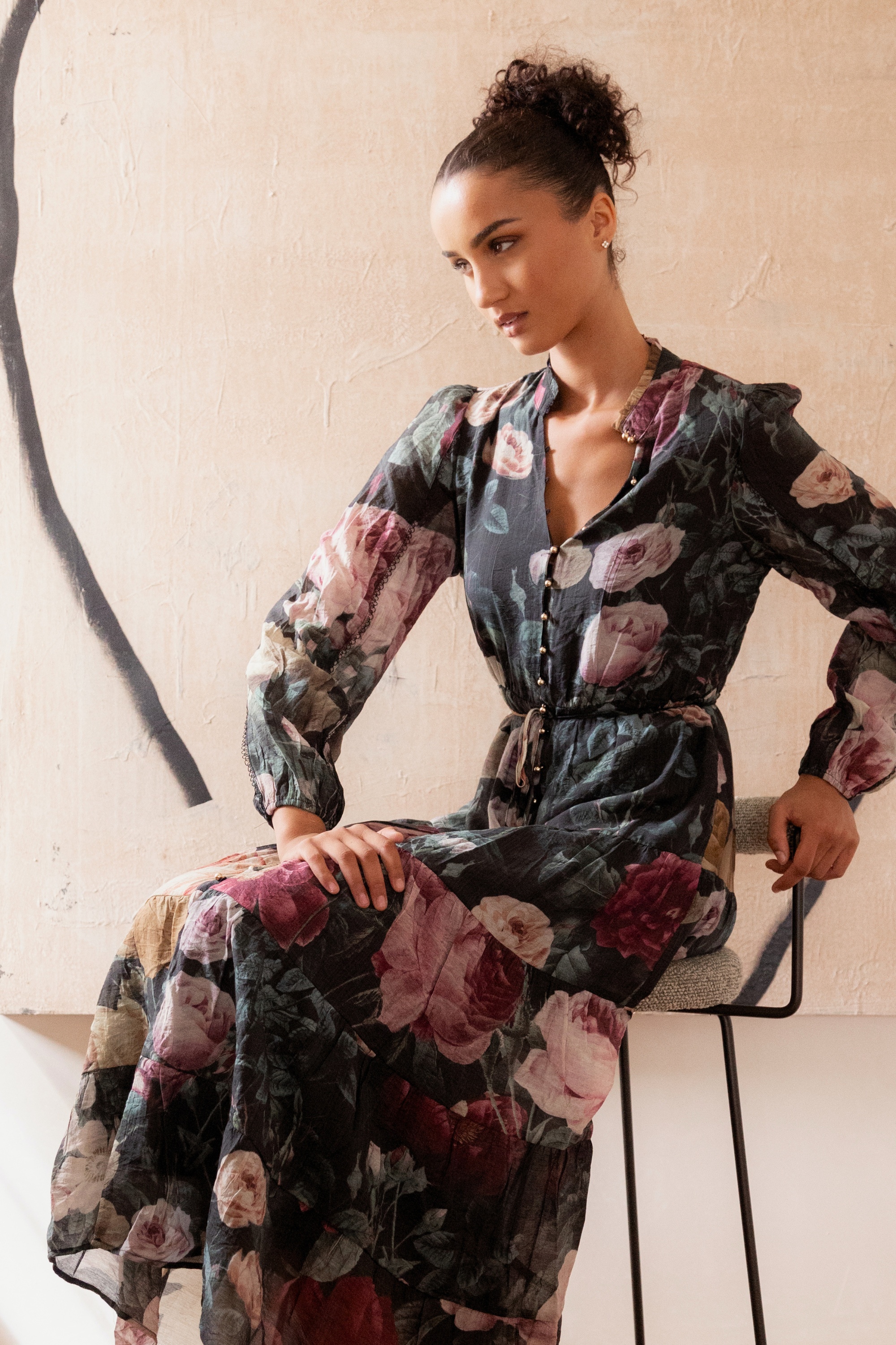 BRONYA FLORAL MAXI DRESS