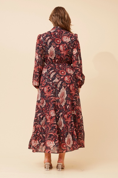 BRONYA PAISLEY PRINT MAXI DRESS
