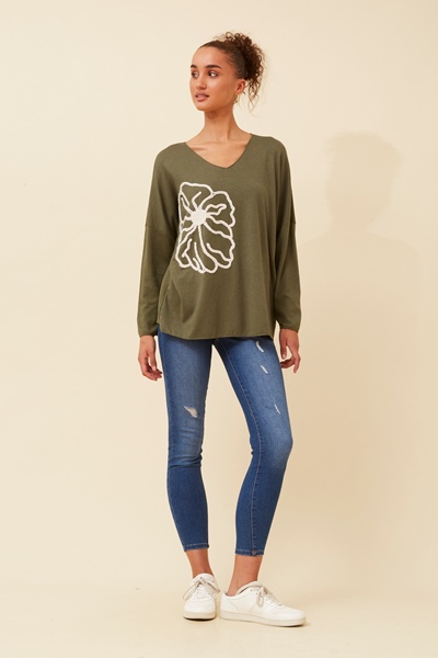 BRUNETTA CONTRAST CORNELLI PULLOVER